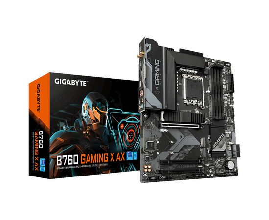 Материнська плата GIGABYTE B760 GAMING X AX, зображення 2 Материнська плата GIGABYTE B760 GAMING X AX, зображення 2