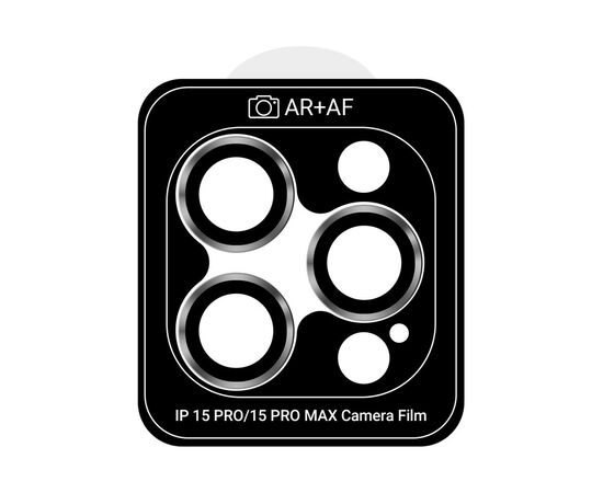 Скло захисне Armorstandart Camera Pro Apple iPhone 15 Pro / 15 Pro Max White Titanium (ARM73318)