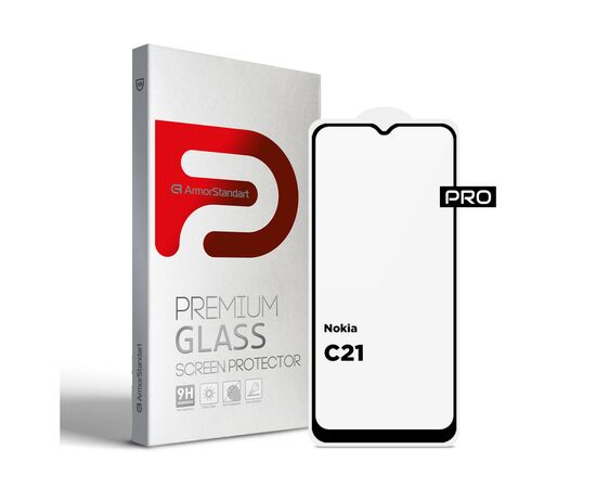 Стекло защитное Armorstandart Pro Nokia C21 Black (ARM70431)