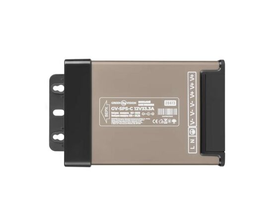 Блок питания для систем видеонаблюдения Greenvision GV-SPS-C 12V33.3A, изображение 3 Блок питания для систем видеонаблюдения Greenvision GV-SPS-C 12V33.3A, изображение 3