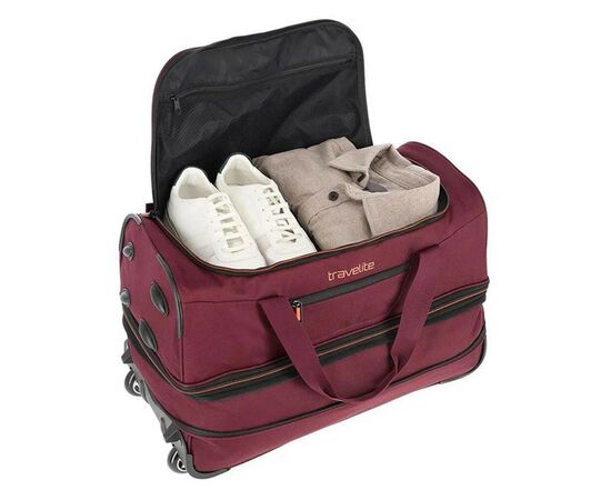 Сумка дорожная Travelite Basics S 64 л Bordeaux (TL096275-70), изображение 2 Сумка дорожная Travelite Basics S 64 л Bordeaux (TL096275-70), изображение 2