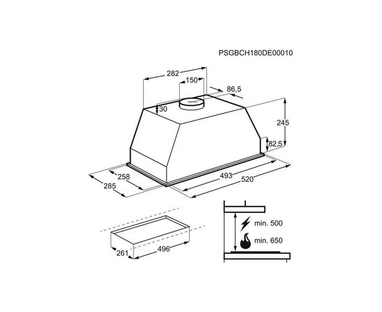 Вытяжка кухонная Electrolux LFG525S, изображение 4 Вытяжка кухонная Electrolux LFG525S, изображение 4