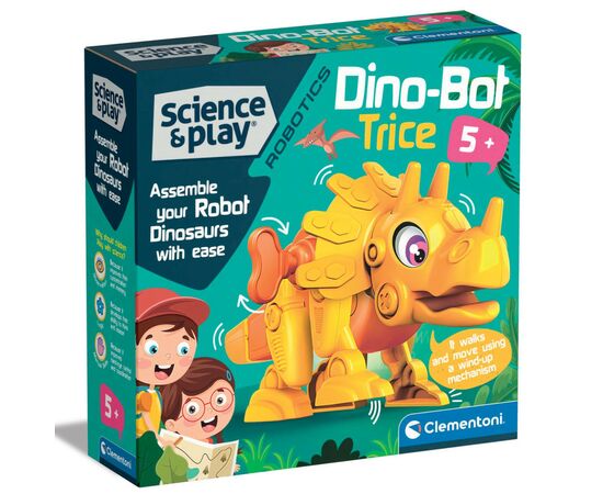 Конструктор Clementoni Dino Bot Triceratops, серия "Science & Play" (75074), изображение 3 Конструктор Clementoni Dino Bot Triceratops, серия "Science & Play" (75074), изображение 3