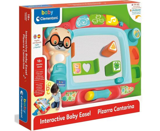 Развивающая игрушка Clementoni Interactive Baby Easel (17660), изображение 2 Развивающая игрушка Clementoni Interactive Baby Easel (17660), изображение 2