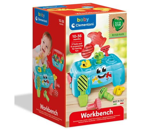 Развивающая игрушка Clementoni Workbench (17042), изображение 3 Развивающая игрушка Clementoni Workbench (17042), изображение 3