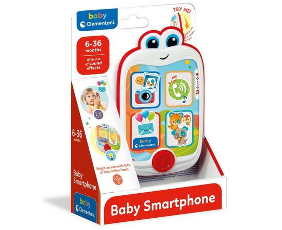 Развивающая игрушка Clementoni Baby Smartphone (14948), изображение 2 Развивающая игрушка Clementoni Baby Smartphone (14948), изображение 2