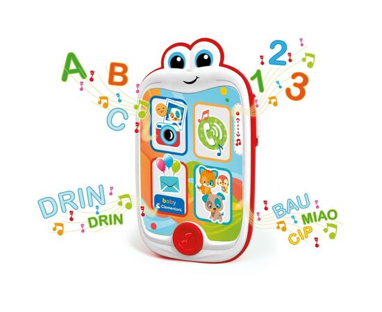 Развивающая игрушка Clementoni Baby Smartphone (14948), изображение 3 Развивающая игрушка Clementoni Baby Smartphone (14948), изображение 3
