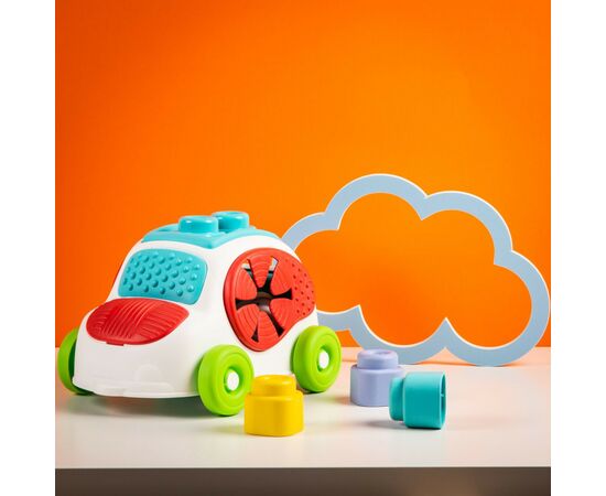 Развивающая игрушка Clementoni Машинка с конструктором Sensory Car, 8 деталей (17315), изображение 11