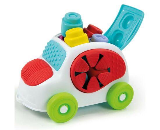 Развивающая игрушка Clementoni Машинка с конструктором Sensory Car, 8 деталей (17315), изображение 2