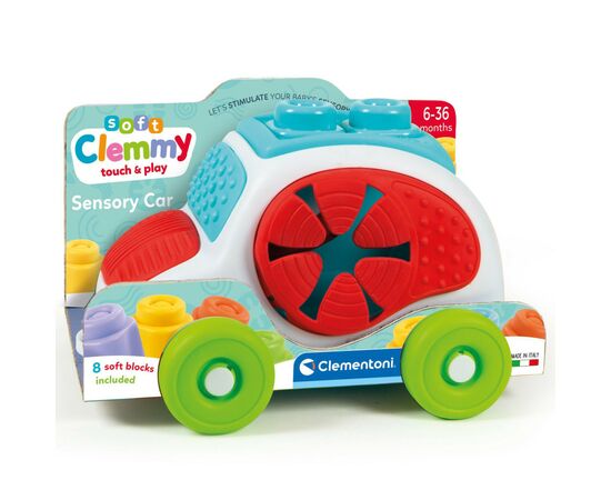 Развивающая игрушка Clementoni Машинка с конструктором Sensory Car, 8 деталей (17315), изображение 6