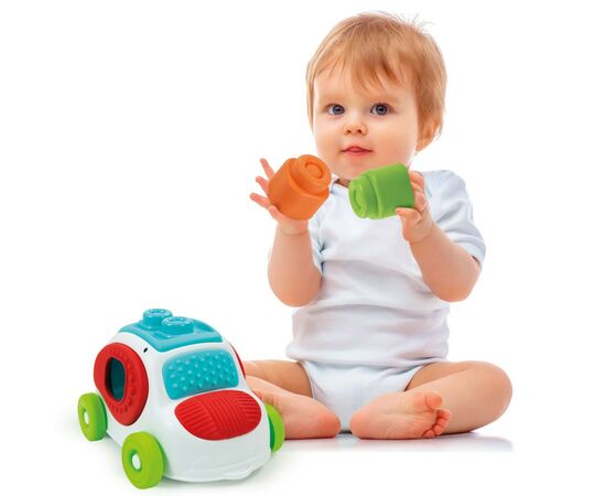 Развивающая игрушка Clementoni Машинка с конструктором Sensory Car, 8 деталей (17315), изображение 8