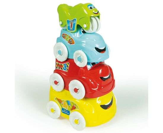 Развивающая игрушка Clementoni пирамидка Fun Vehicles (17111), изображение 2 Развивающая игрушка Clementoni пирамидка Fun Vehicles (17111), изображение 2