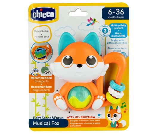 Брязкальце Chicco Лисичка (11589.00), зображення 3 Брязкальце Chicco Лисичка (11589.00), зображення 3