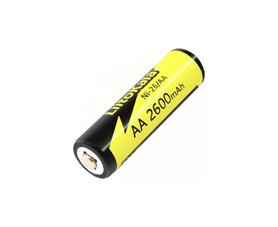 Аккумулятор Liitokala AA 2600mAh 1.2V Ni-MH, blister 1 pcs (Ni-26/AA), изображение 2 Аккумулятор Liitokala AA 2600mAh 1.2V Ni-MH, blister 1 pcs (Ni-26/AA), изображение 2