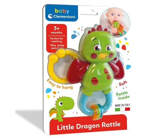 Погремушка Clementoni Little Dragon (17779), изображение 2 Погремушка Clementoni Little Dragon (17779), изображение 2