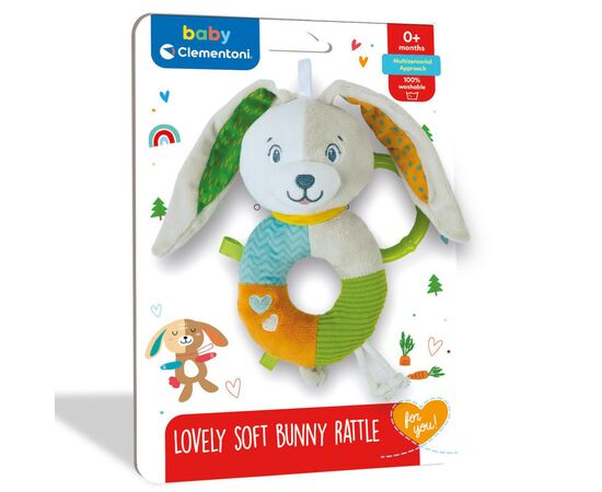 Погремушка Clementoni Lovely Soft Bunny (17787), изображение 2