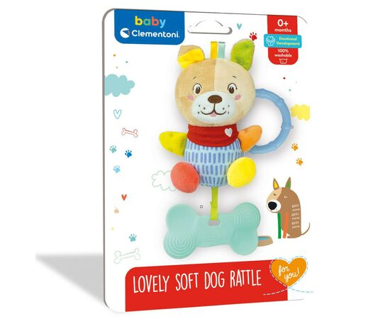 Погремушка Clementoni Lovely Soft Dog (17785), изображение 2