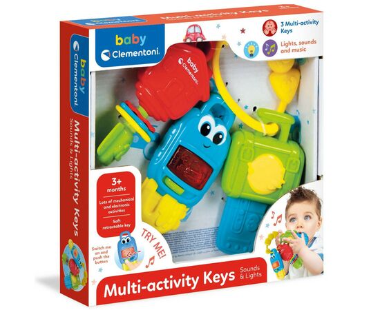Брязкальце Clementoni Multi-activity Keys (17460), зображення 3 Брязкальце Clementoni Multi-activity Keys (17460), зображення 3