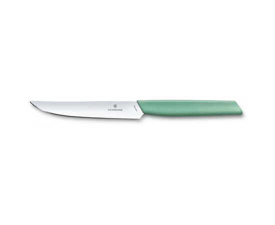 Кухонный нож Victorinox Swiss Modern Steak 12 см Мятний (6.9006.1241)