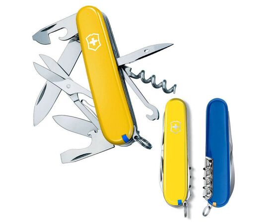 Нож Victorinox Climber Ukraine Жовто-синій (1.3703.8.2)