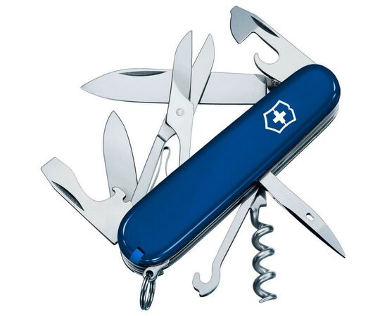Нож Victorinox Climber Ukraine Синьо-жовтий (1.3703.2.8), изображение 3 Нож Victorinox Climber Ukraine Синьо-жовтий (1.3703.2.8), изображение 3