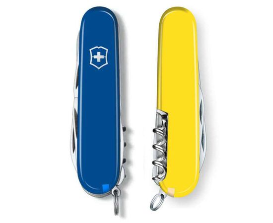 Нож Victorinox Climber Ukraine Синьо-жовтий (1.3703.2.8), изображение 6 Нож Victorinox Climber Ukraine Синьо-жовтий (1.3703.2.8), изображение 6