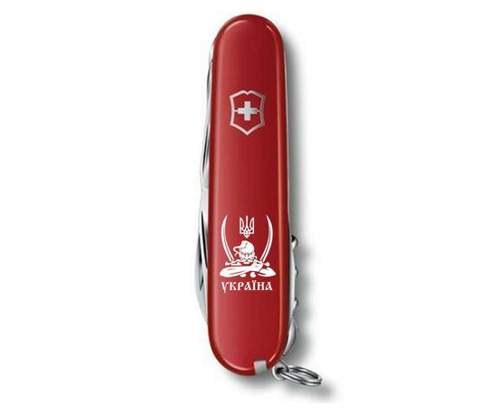 Нож Victorinox Climber Ukraine Козак з шаблями (1.3703_T1110u), изображение 4 Нож Victorinox Climber Ukraine Козак з шаблями (1.3703_T1110u), изображение 4