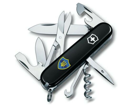 Нож Victorinox Climber Ukraine Тризуб на щиті (1.3703.3_T1080u)