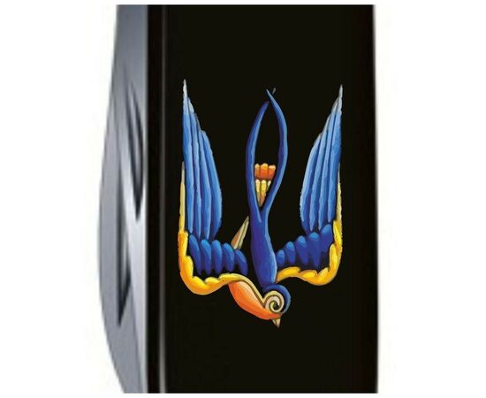 Нож Victorinox Climber Ukraine Тризуб-Ластівка (1.3703.3_T1230u), изображение 3 Нож Victorinox Climber Ukraine Тризуб-Ластівка (1.3703.3_T1230u), изображение 3