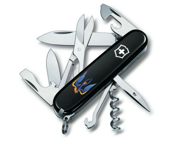 Ніж Victorinox Climber Ukraine Тризуб-Ластівка (1.3703.3_T1230u)