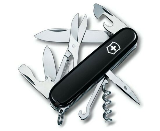 Нож Victorinox Climber Ukraine Чорно-червоний (1.3703.3.1), изображение 3 Нож Victorinox Climber Ukraine Чорно-червоний (1.3703.3.1), изображение 3