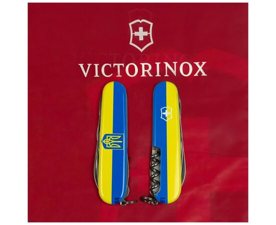 Нож Victorinox Climber Ukraine Герб на прапорі (1.3703.3_T3040p), изображение 10 Нож Victorinox Climber Ukraine Герб на прапорі (1.3703.3_T3040p), изображение 10