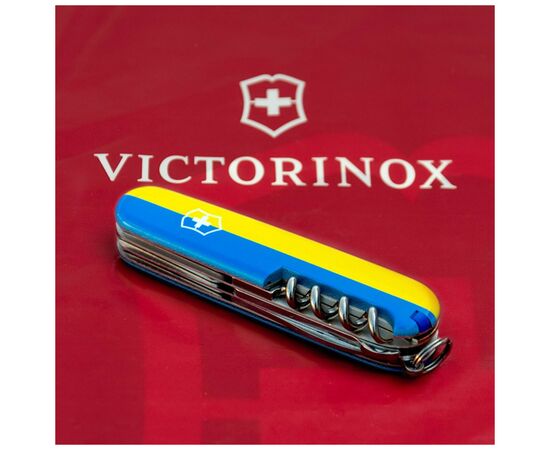 Нож Victorinox Climber Ukraine Герб на прапорі (1.3703.3_T3040p), изображение 4 Нож Victorinox Climber Ukraine Герб на прапорі (1.3703.3_T3040p), изображение 4