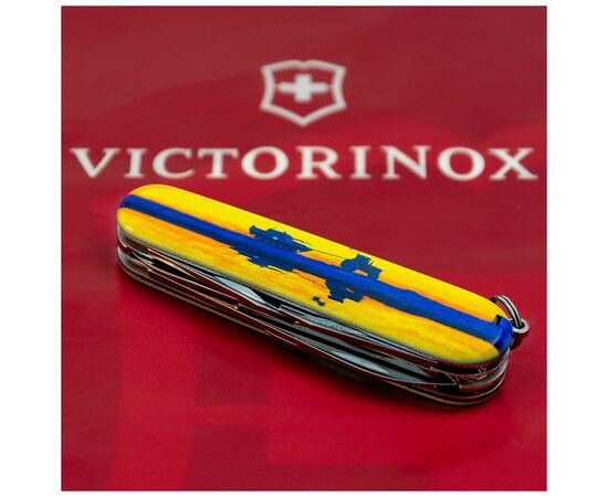 Нож Victorinox Climber Ukraine Марка з трактором (1.3703.3_T3110p), изображение 3 Нож Victorinox Climber Ukraine Марка з трактором (1.3703.3_T3110p), изображение 3
