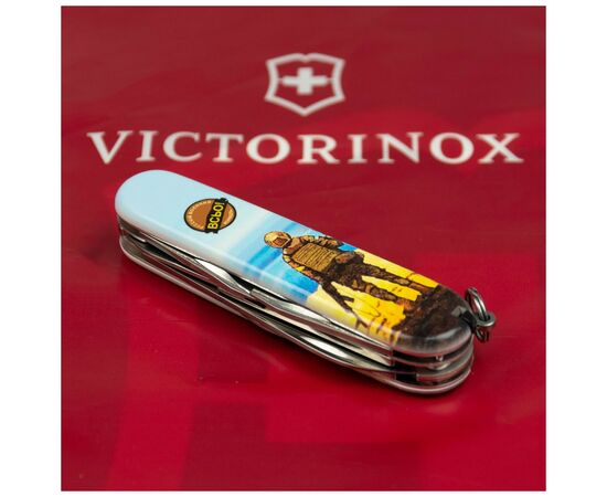 Нож Victorinox Climber Ukraine 3D Марка русскій воєнний корабль ВСЬО (1.3703.3.T3120h), изображение 3 Нож Victorinox Climber Ukraine 3D Марка русскій воєнний корабль ВСЬО (1.3703.3.T3120h), изображение 3