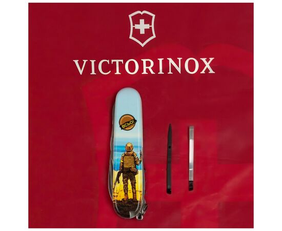 Нож Victorinox Climber Ukraine 3D Марка русскій воєнний корабль ВСЬО (1.3703.3.T3120h), изображение 6 Нож Victorinox Climber Ukraine 3D Марка русскій воєнний корабль ВСЬО (1.3703.3.T3120h), изображение 6