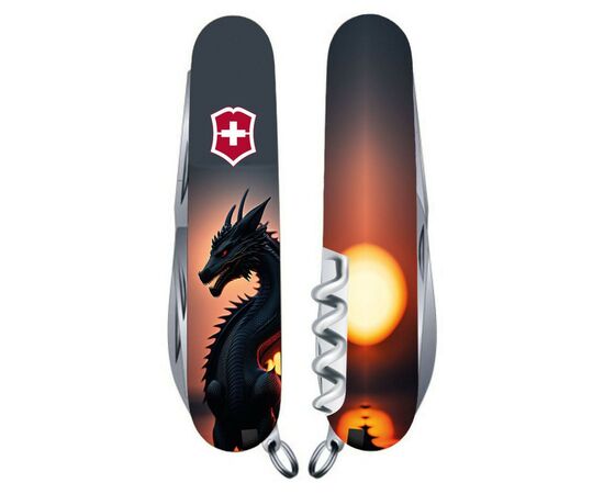Нож Victorinox Climber Zodiac Дракон в променях сонця (1.3703.3_Z3270p)