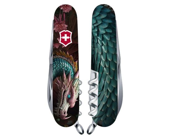 Ніж Victorinox Climber Zodiac Лазурний дракон (1.3703.3_Z3290p)