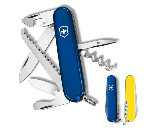 Нож Victorinox Camper Ukraine 91 мм Синьо-жовтий (1.3613.2.8), изображение 2 Нож Victorinox Camper Ukraine 91 мм Синьо-жовтий (1.3613.2.8), изображение 2