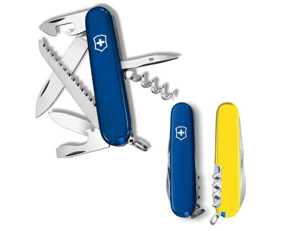 Ніж Victorinox Camper Ukraine 91 мм Синьо-жовтий (1.3613.2.8)