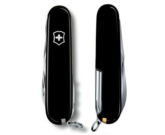 Нож Victorinox Delux Tinker 91 мм Чорний (1.4723.3), изображение 3 Нож Victorinox Delux Tinker 91 мм Чорний (1.4723.3), изображение 3