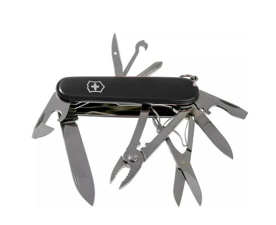 Нож Victorinox Delux Tinker 91 мм Чорний (1.4723.3), изображение 4 Нож Victorinox Delux Tinker 91 мм Чорний (1.4723.3), изображение 4