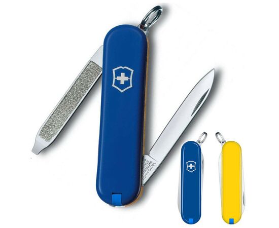 Нож Victorinox Escort Ukraine 58 мм Синьо-жовтий (0.6123.2.8), изображение 2