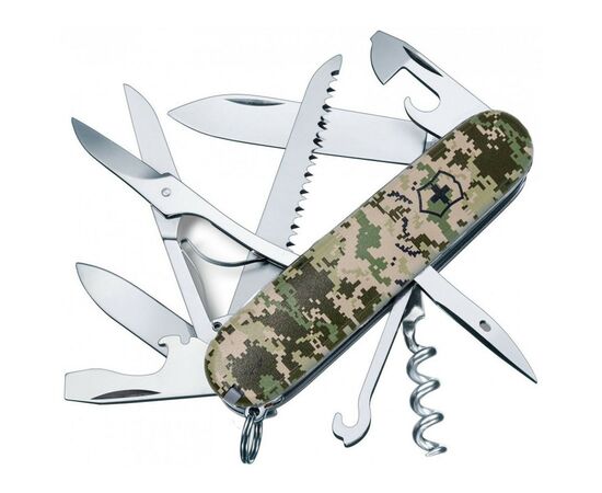 Нож Victorinox Huntsman Army 91 мм Піксель (1.3713.3_W3940p), изображение 2 Нож Victorinox Huntsman Army 91 мм Піксель (1.3713.3_W3940p), изображение 2