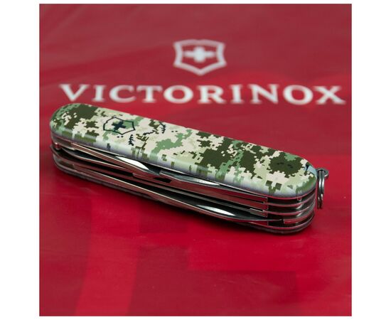 Нож Victorinox Huntsman Army 91 мм Піксель (1.3713.3_W3940p), изображение 3 Нож Victorinox Huntsman Army 91 мм Піксель (1.3713.3_W3940p), изображение 3