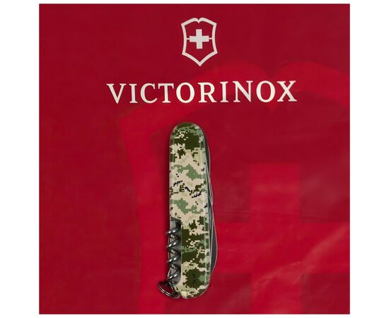 Нож Victorinox Huntsman Army 91 мм Піксель + Лого (1.3713.3_W3941p), изображение 10 Нож Victorinox Huntsman Army 91 мм Піксель + Лого (1.3713.3_W3941p), изображение 10