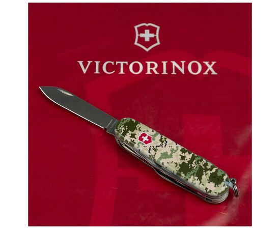 Нож Victorinox Huntsman Army 91 мм Піксель + Лого (1.3713.3_W3941p), изображение 5 Нож Victorinox Huntsman Army 91 мм Піксель + Лого (1.3713.3_W3941p), изображение 5