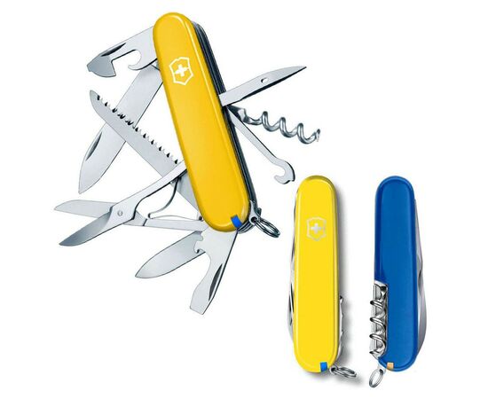 Нож Victorinox Huntsman Ukraine 91 мм Жовто-синій (1.3713.8.2)