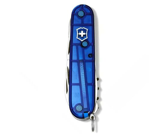 Нож Victorinox Huntsman Ukraine 91 мм Синьо-прозорий/Жовтий (1.3713.T2.8), изображение 4