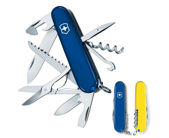 Нож Victorinox Huntsman Ukraine 91 мм Синьо-жовтий (1.3713.2.8), изображение 2 Нож Victorinox Huntsman Ukraine 91 мм Синьо-жовтий (1.3713.2.8), изображение 2